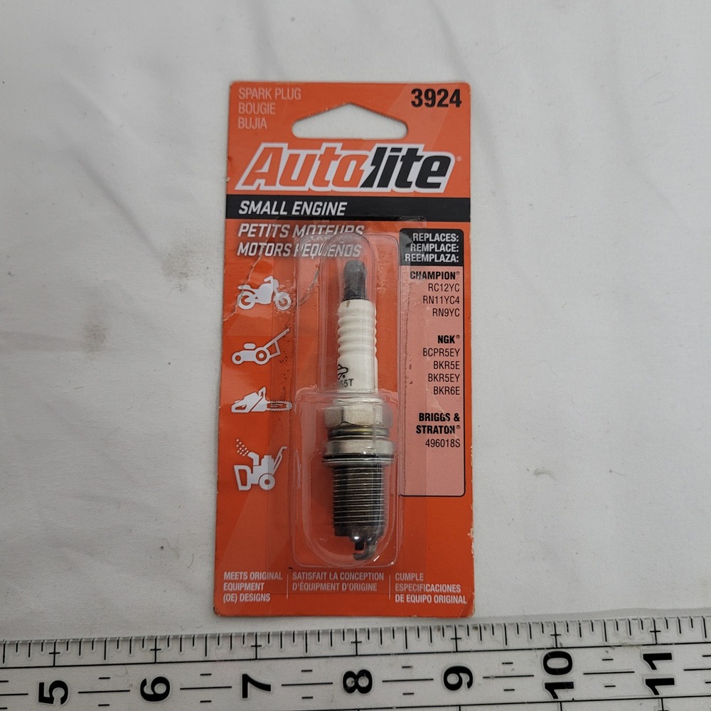 Autolite 3924 Small Engine Spark Plug for Lawn Mower Motorcycle Chainsaw